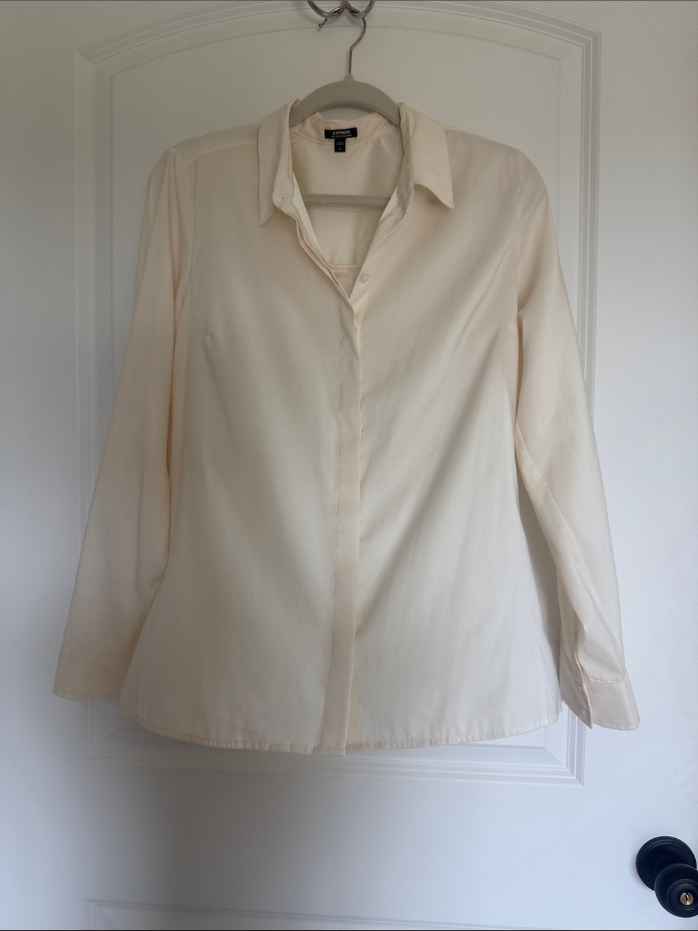 Express Cream Button-Down Shirt